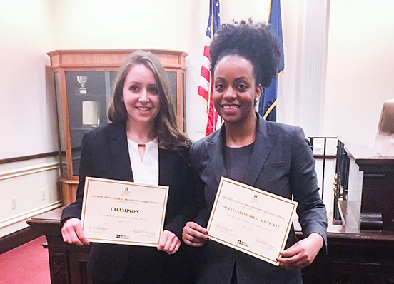 Champions of Temple Law's Second Annual Appellate Advocacy Competition 2017